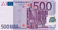 500 Euros Front Face