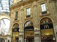 McDonalds in the Galleria, Milan